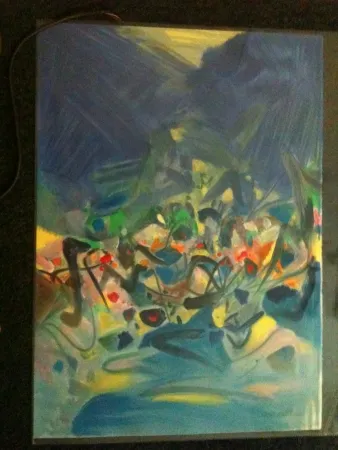 Литография Chu Teh Chun  - SAISON BLEUE