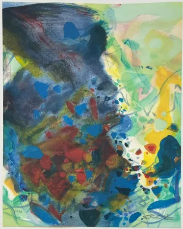 Литография Chu Teh Chun  - Saison bleue (Planche VII) 