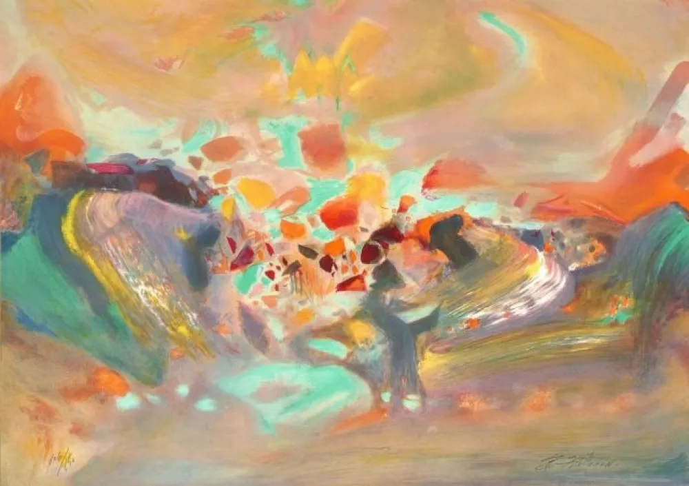 Литография Chu Teh Chun  - Sans titre