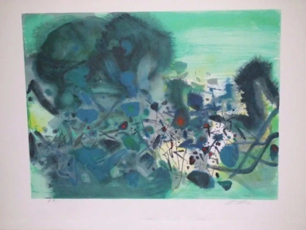 Литография Chu Teh Chun  - Sans titre I