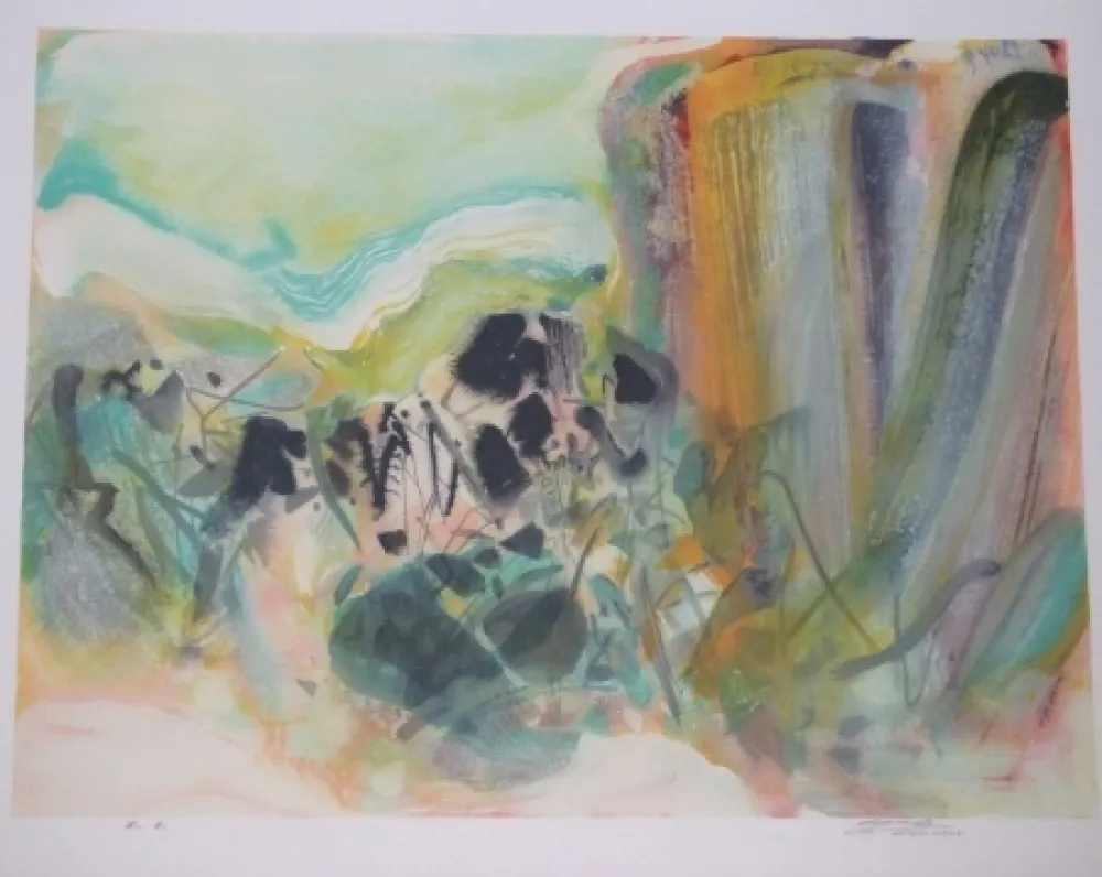 Литография Chu Teh Chun  - Sans titre VIII