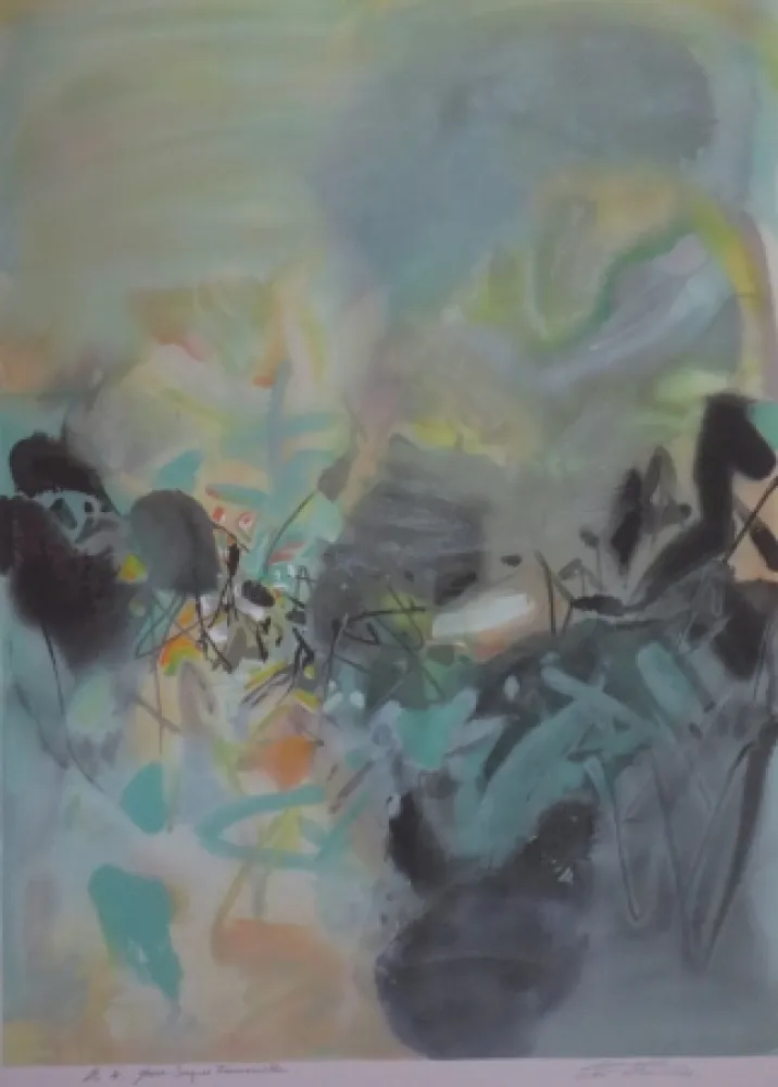 Литография Chu Teh Chun  - Sans  titre XV