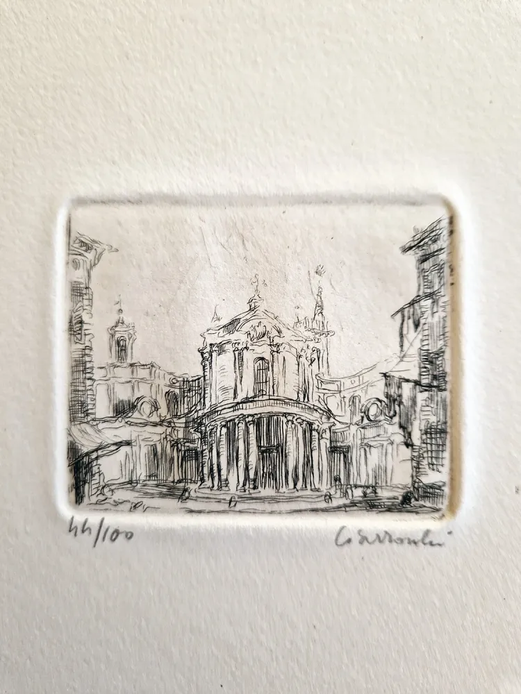 Офорт Ciarrocchi - Chiesa della Pace