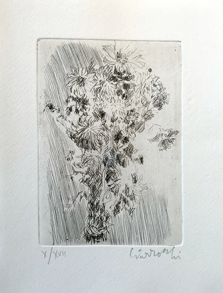 Офорт Ciarrocchi - Mazzo di fiori