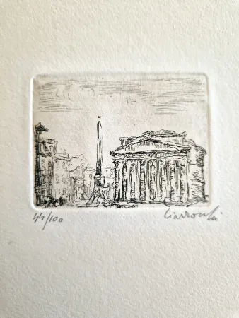 Офорт Ciarrocchi - Pantheon