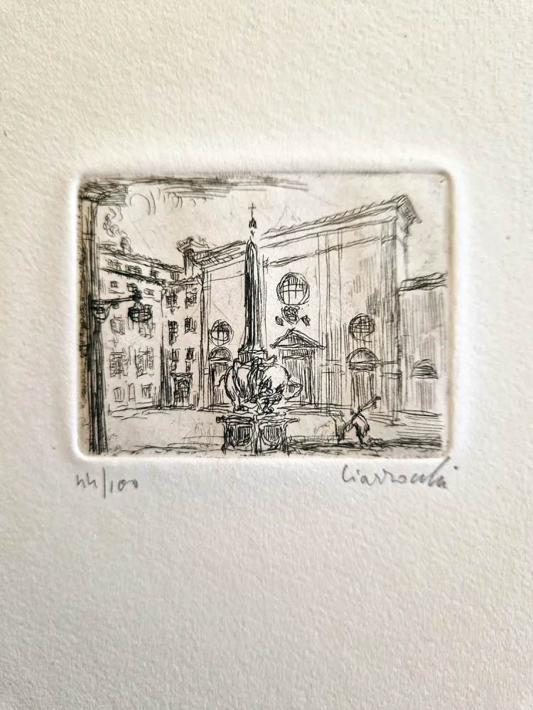 Офорт Ciarrocchi - S.Maria Sopra Minerva