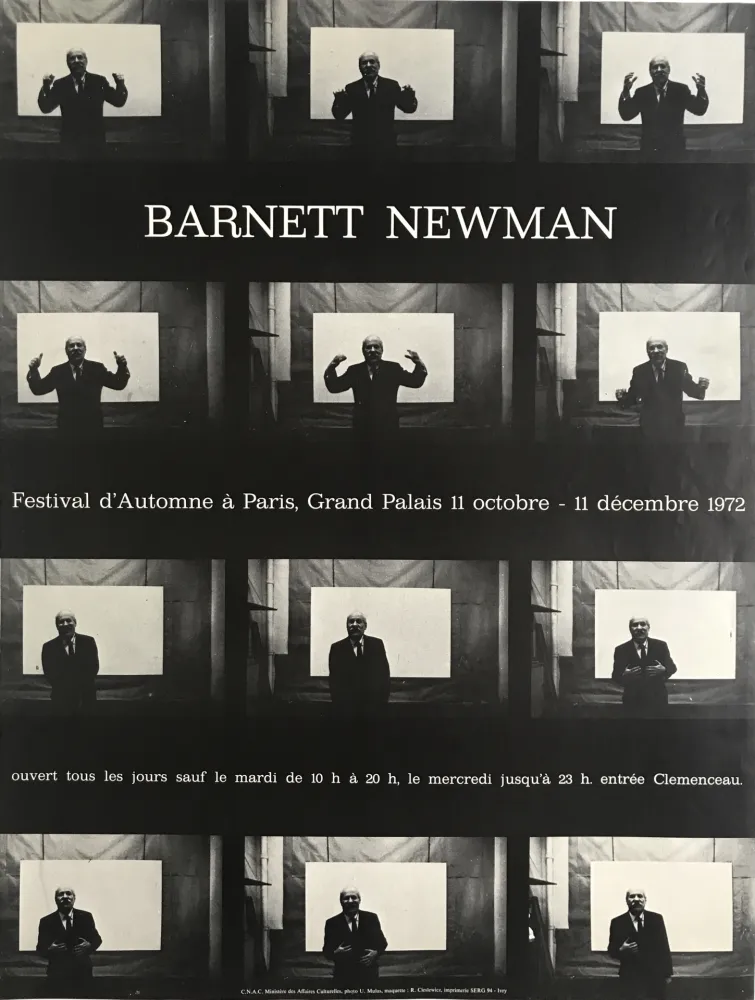 Афиша Cieslewicz  - Barnett Newman / Festival d’Automne à Paris