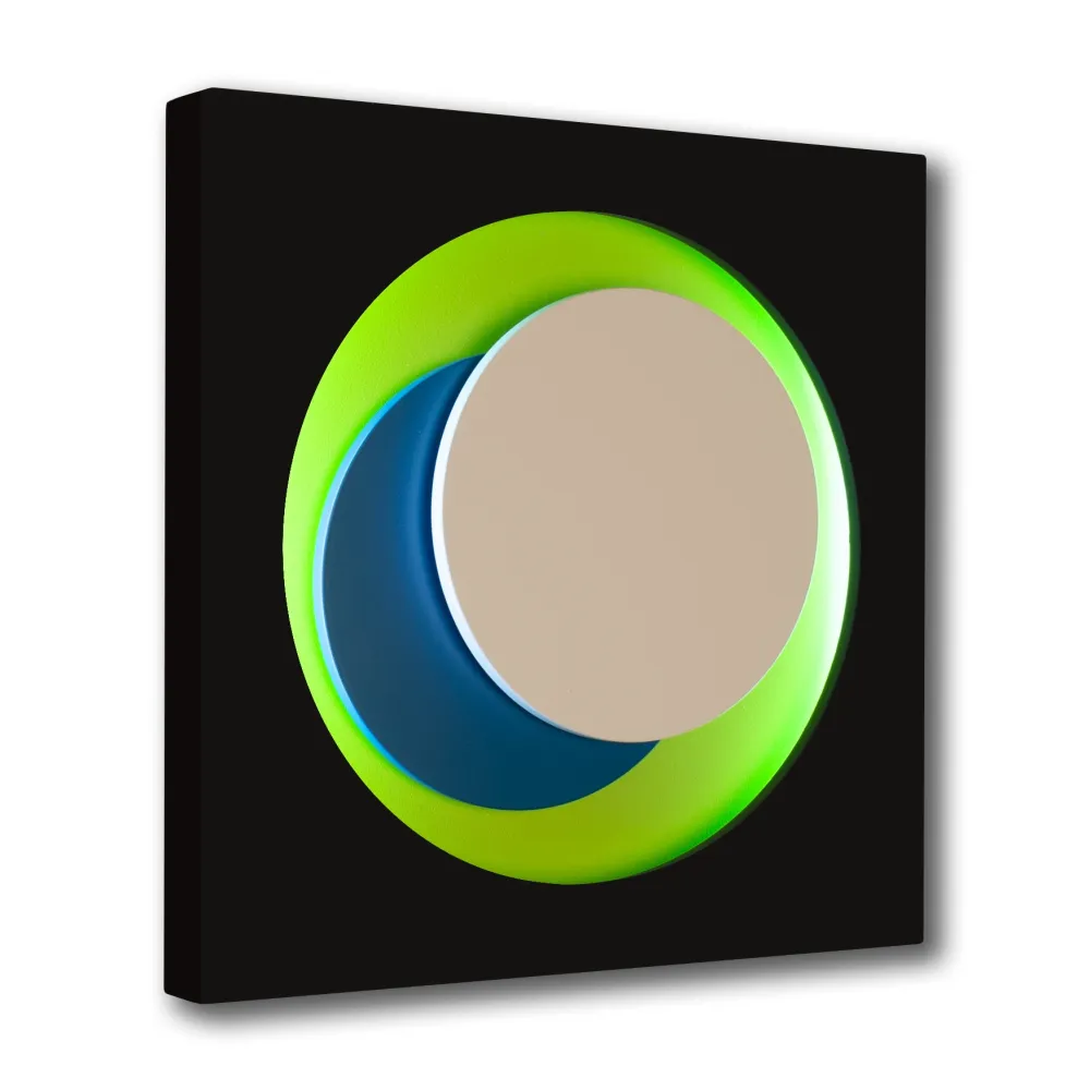 Гравюра На Дереве Claisse - Cercle Noir et Vert