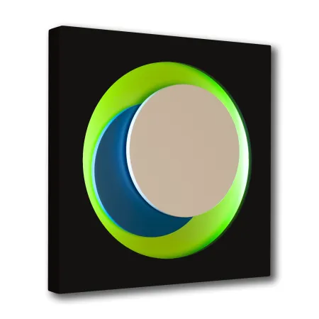 Гравюра На Дереве Claisse - Cercle Noir et Vert