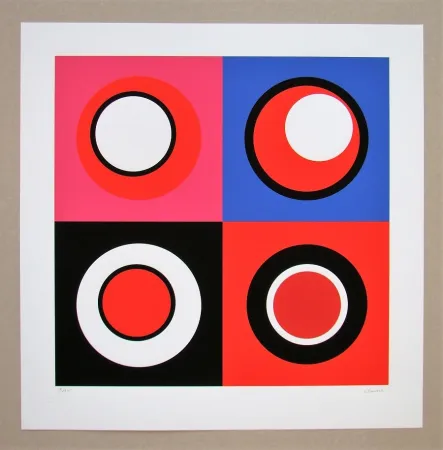 Сериграфия Claisse - Composition géométrique