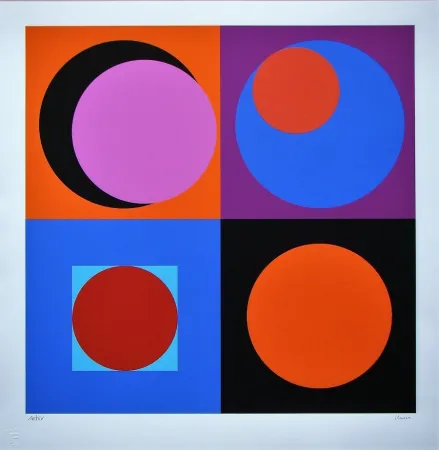 Сериграфия Claisse - Composition géométrique