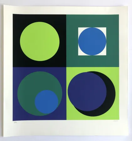 Сериграфия Claisse - Composition géométrique