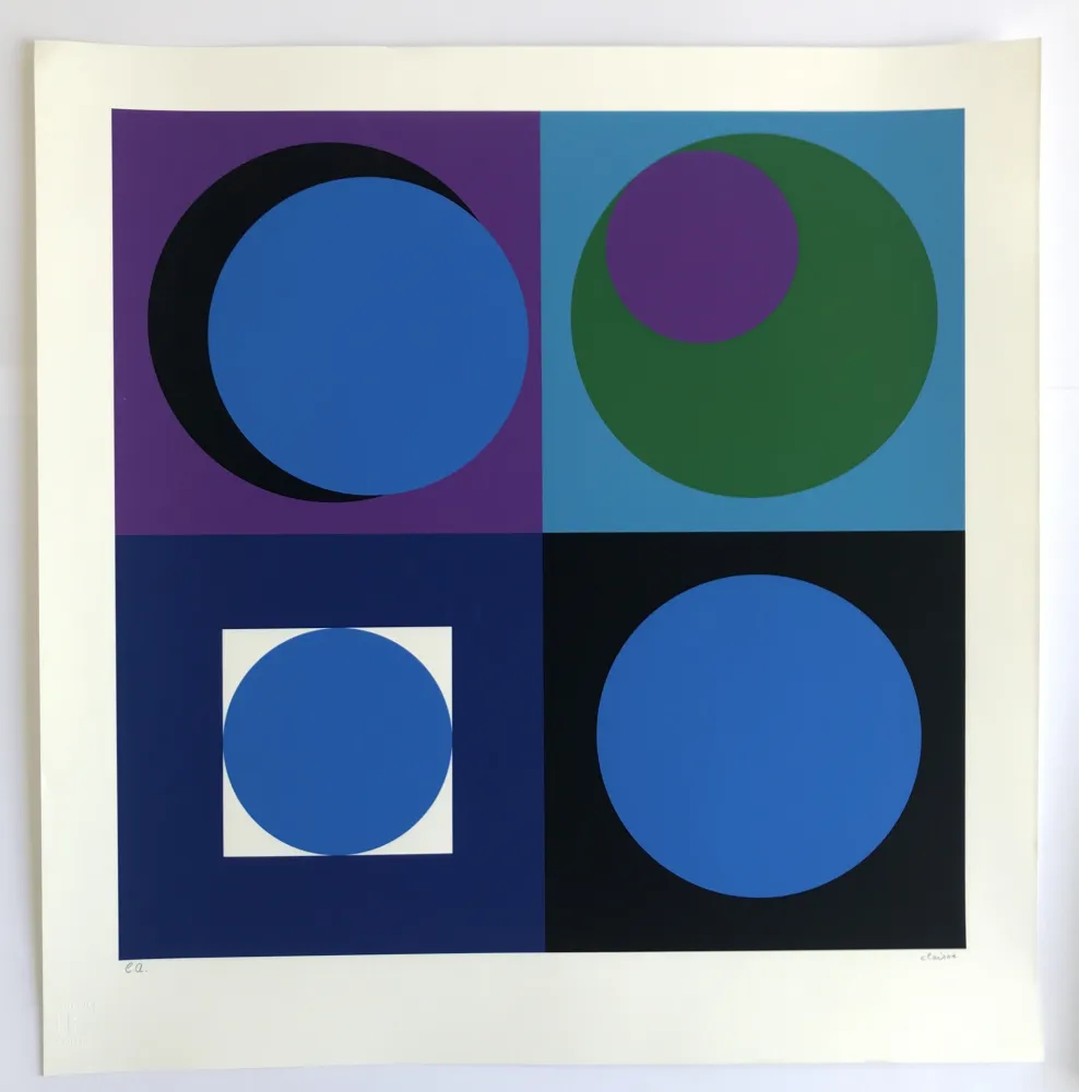 Сериграфия Claisse - Composition géométrique