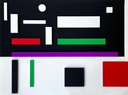 Сериграфия Claisse - Composition géométrique 