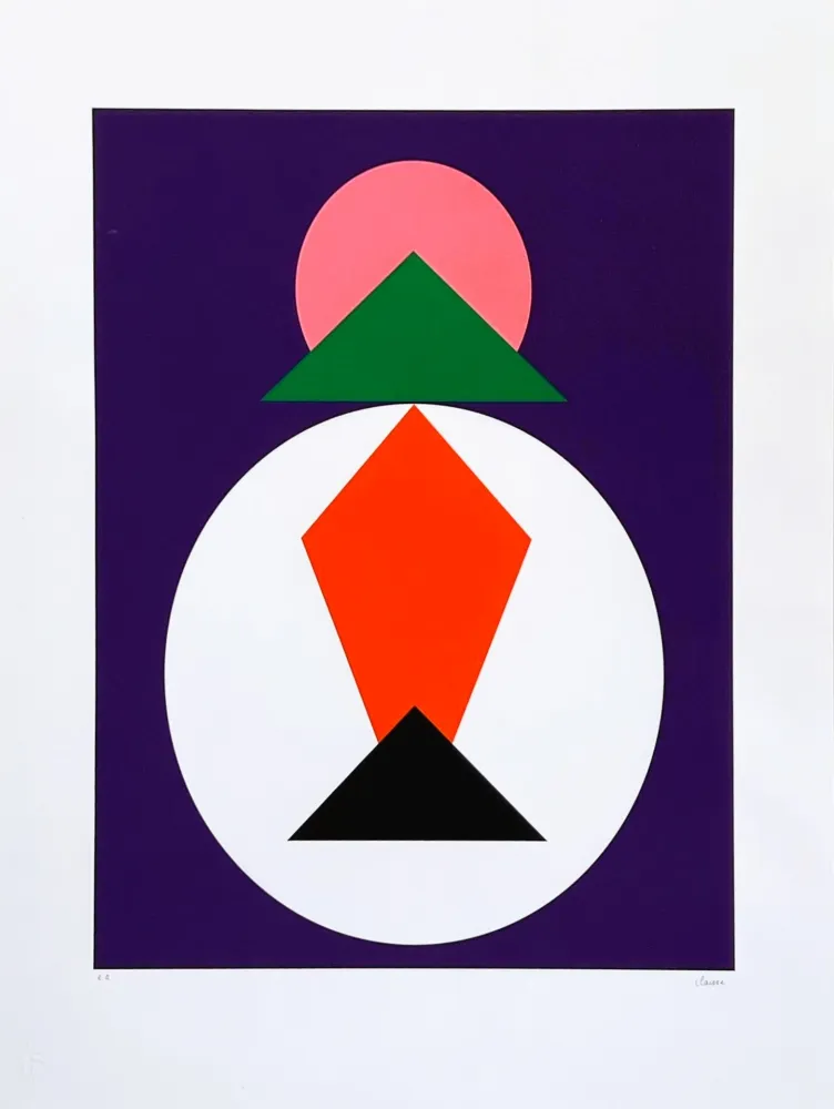 Сериграфия Claisse - Composition géométrique 