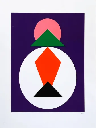 Сериграфия Claisse - Composition géométrique 