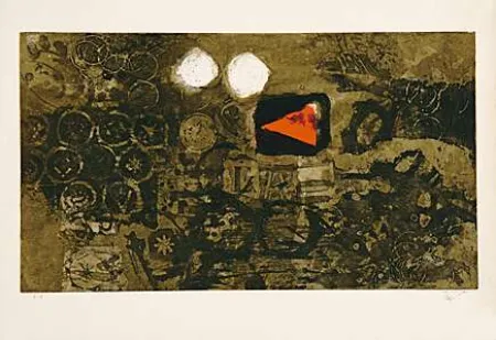 Акватинта Clavé - A Rouge