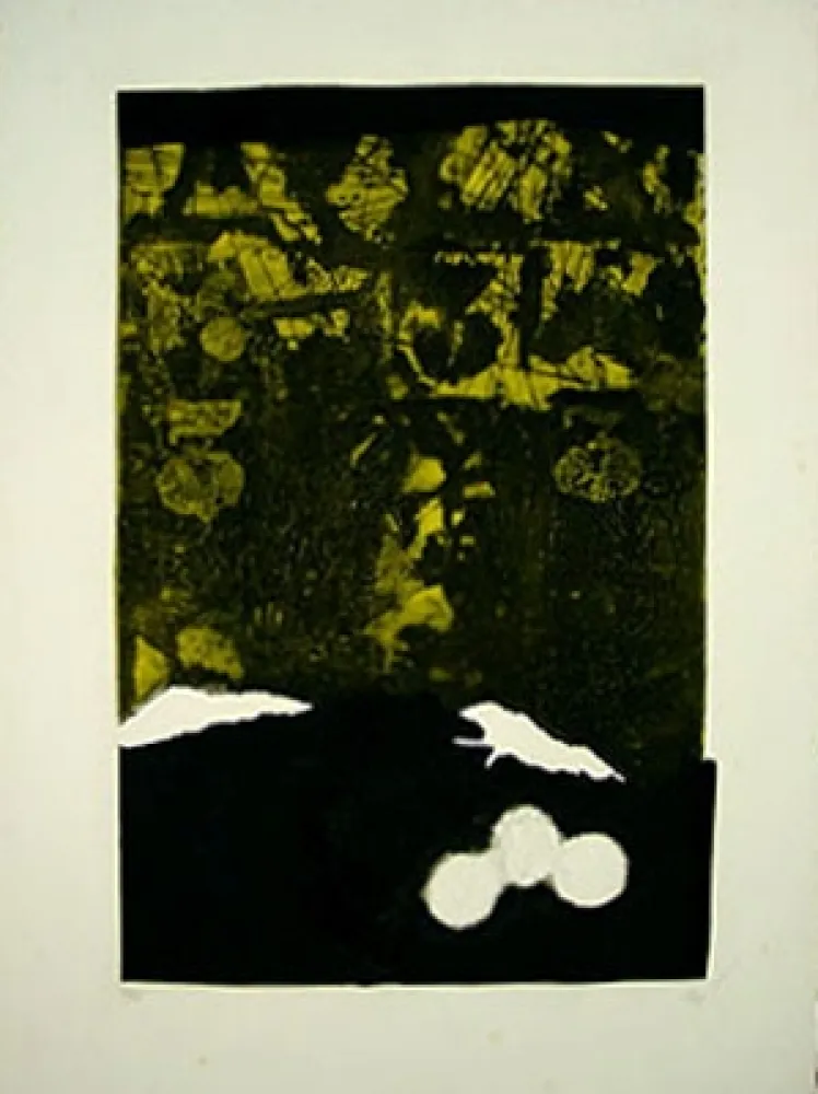 Офорт Clavé - BLEU ET NOIR