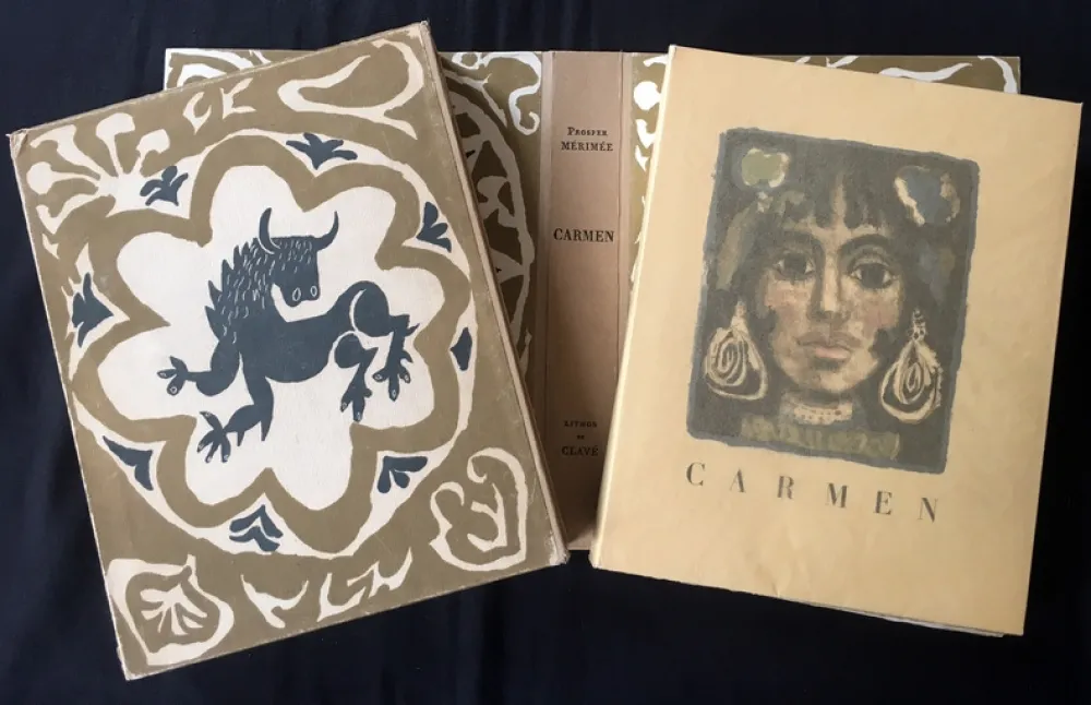 Иллюстрированная Книга Clavé - CARMEN. Lithographies originale de Clavé