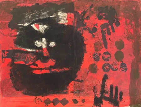 Офорт Clavé - Guerrier aux étoiles 