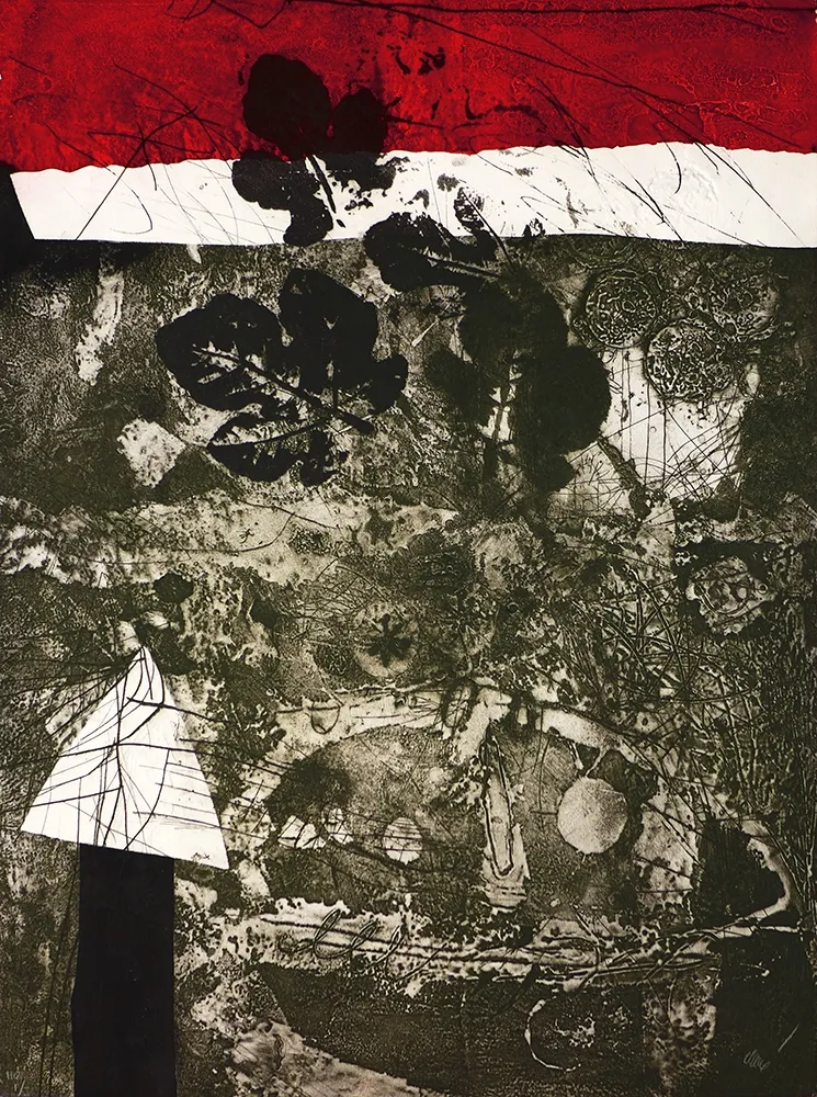 Гравюра Clavé - Guerrier aux feuilles