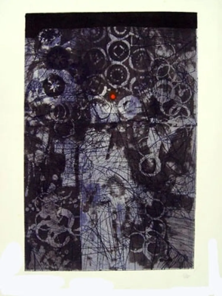 Офорт И Аквитанта Clavé - LA MAIN DU GUERRIER