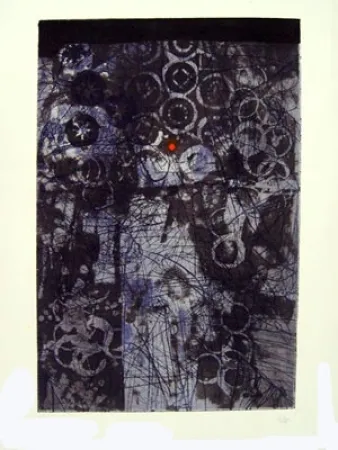 Офорт И Аквитанта Clavé - LA MAIN DU GUERRIER