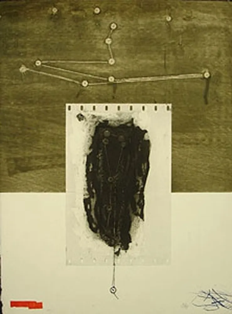 Офорт Clavé - LES CORDES MUETTES