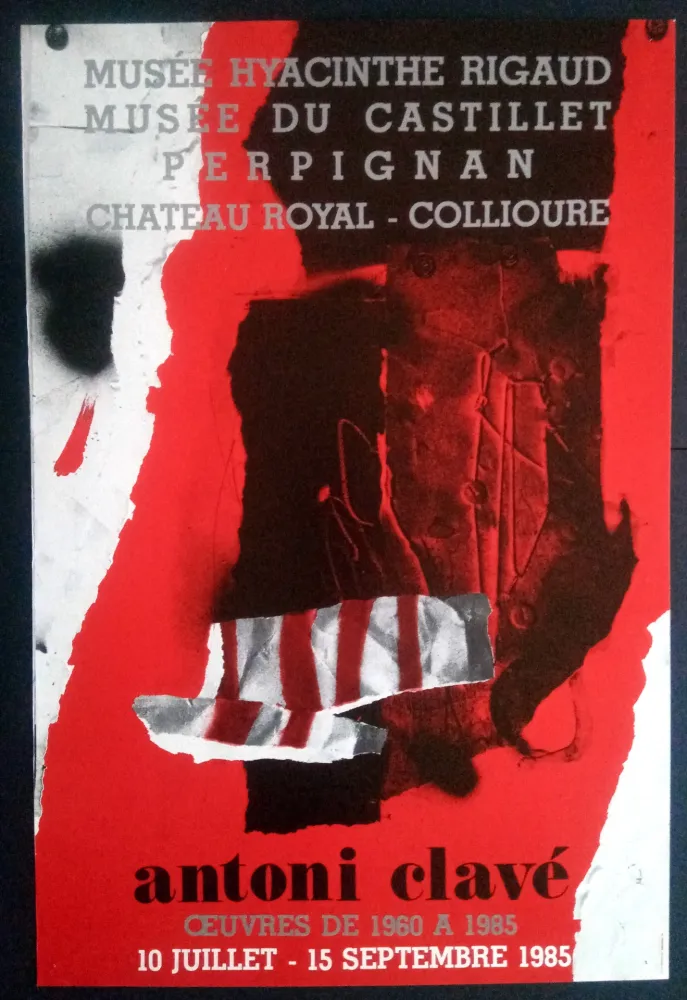 Афиша Clavé - Ouvres 1980 1985 Museé du Castillet Perpignan