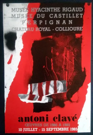 Афиша Clavé - Ouvres 1980 1985 Museé du Castillet Perpignan