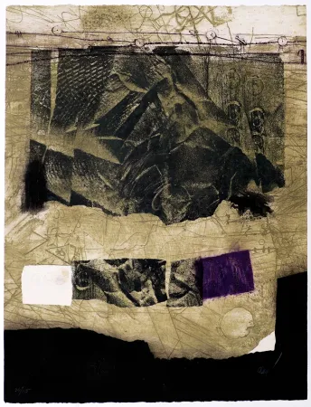 Гравюра Clavé - Papier froissé