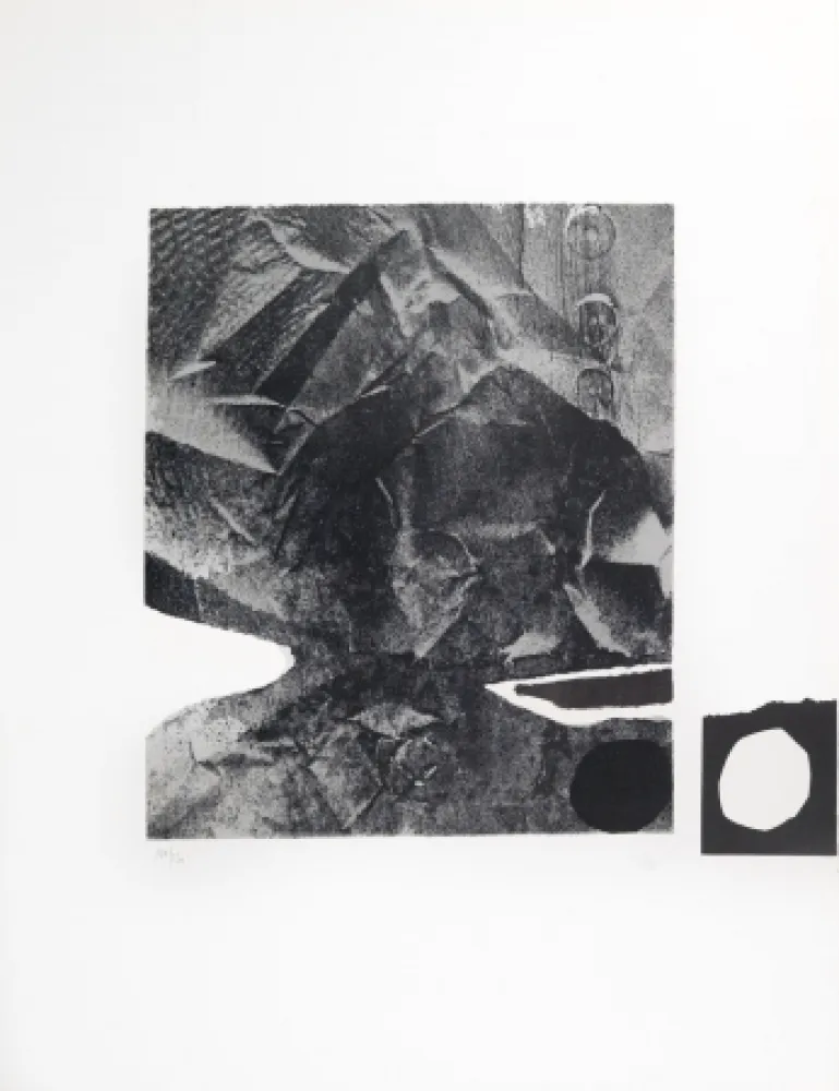 Литография Clavé - Papier froissé