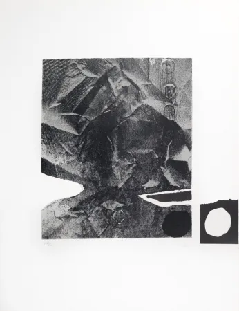 Литография Clavé - Papier froissé