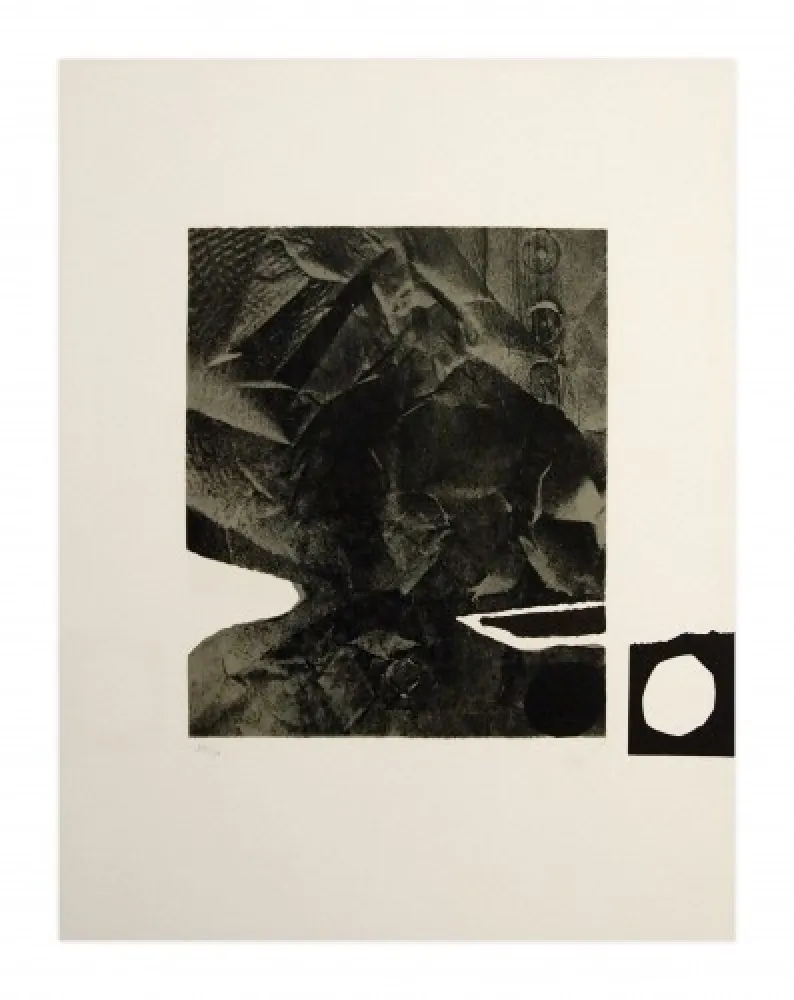 Литография Clavé - Papier froissé