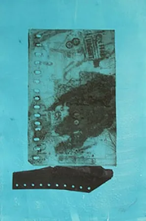 Офорт Clavé - SUR FOND BROU