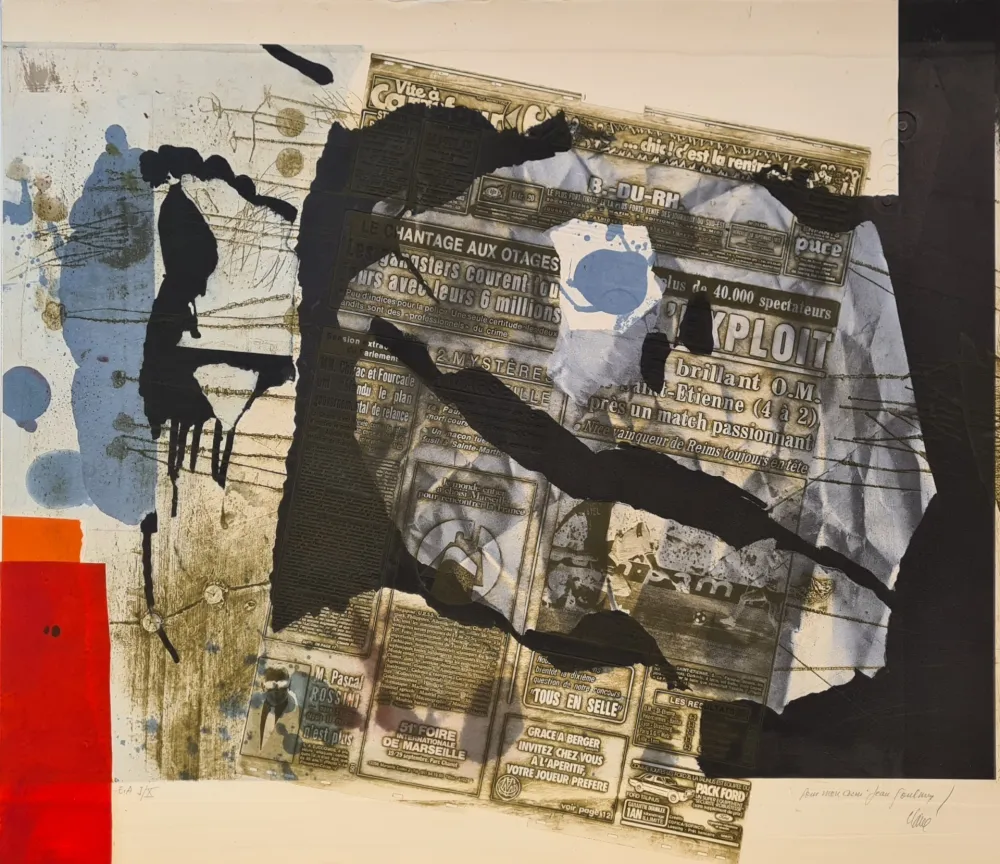 Гравюра Clavé - Tête de guerrier