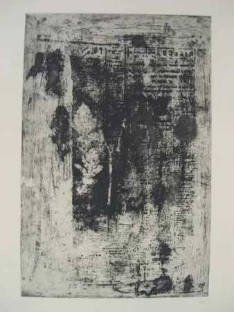 Офорт Clavé - TROIS FEILLES