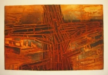 Офорт Clerté - Chantier naval