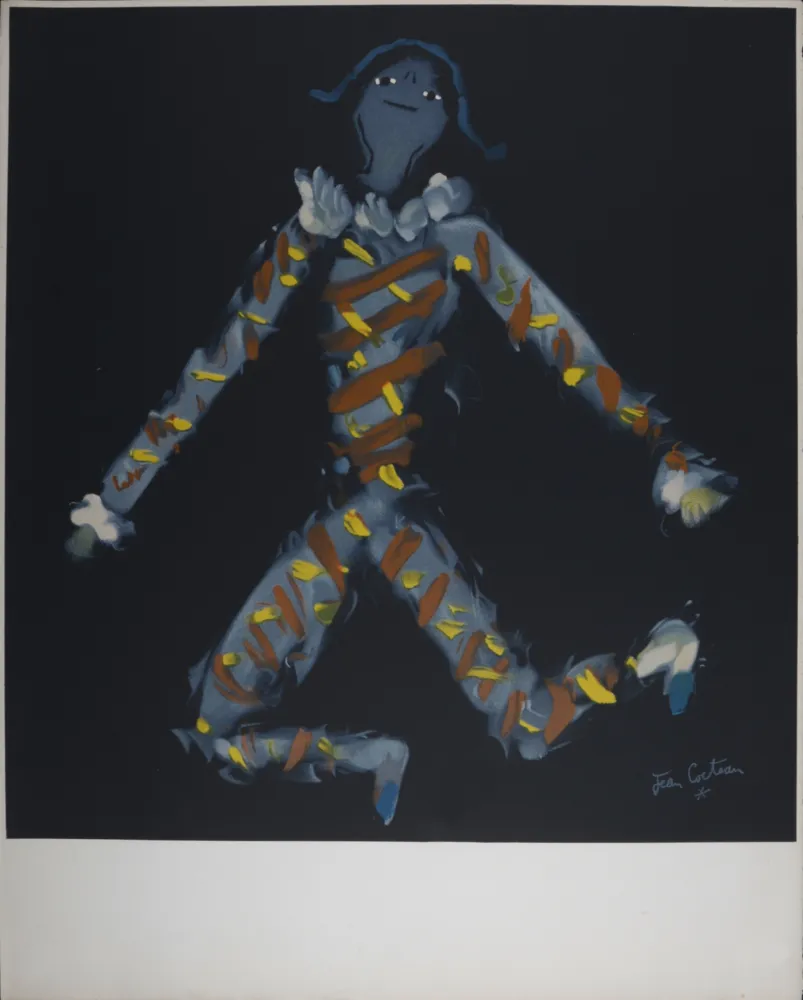 Литография Cocteau - Arlequin de Hambourg, 1953