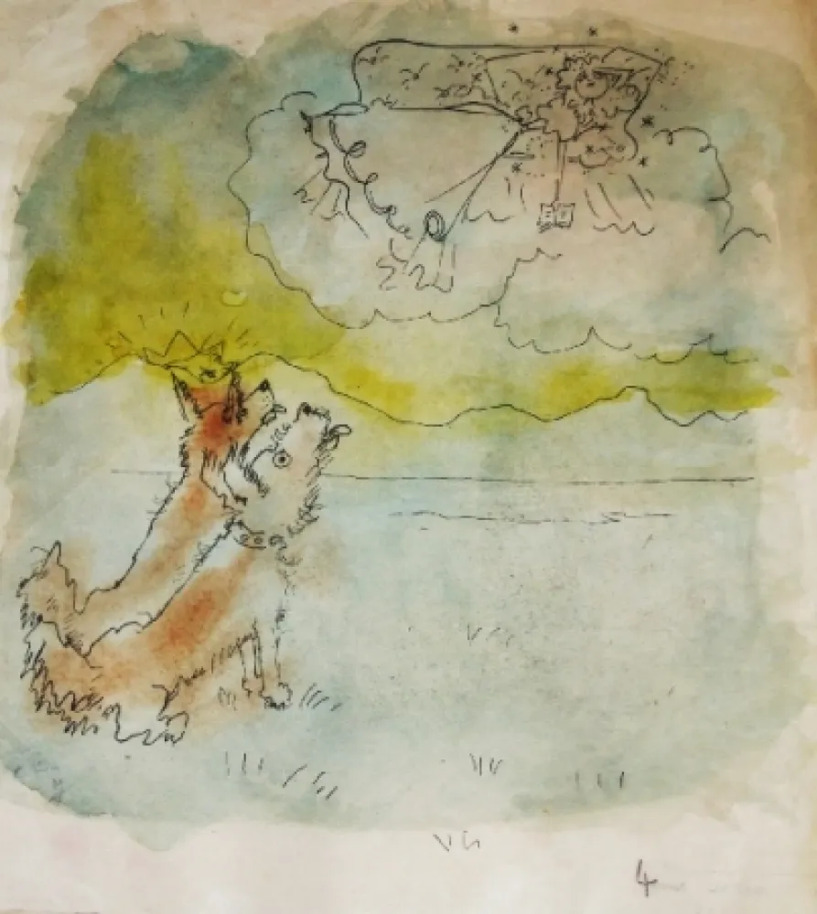 Литография Cocteau - Drôle de ménage