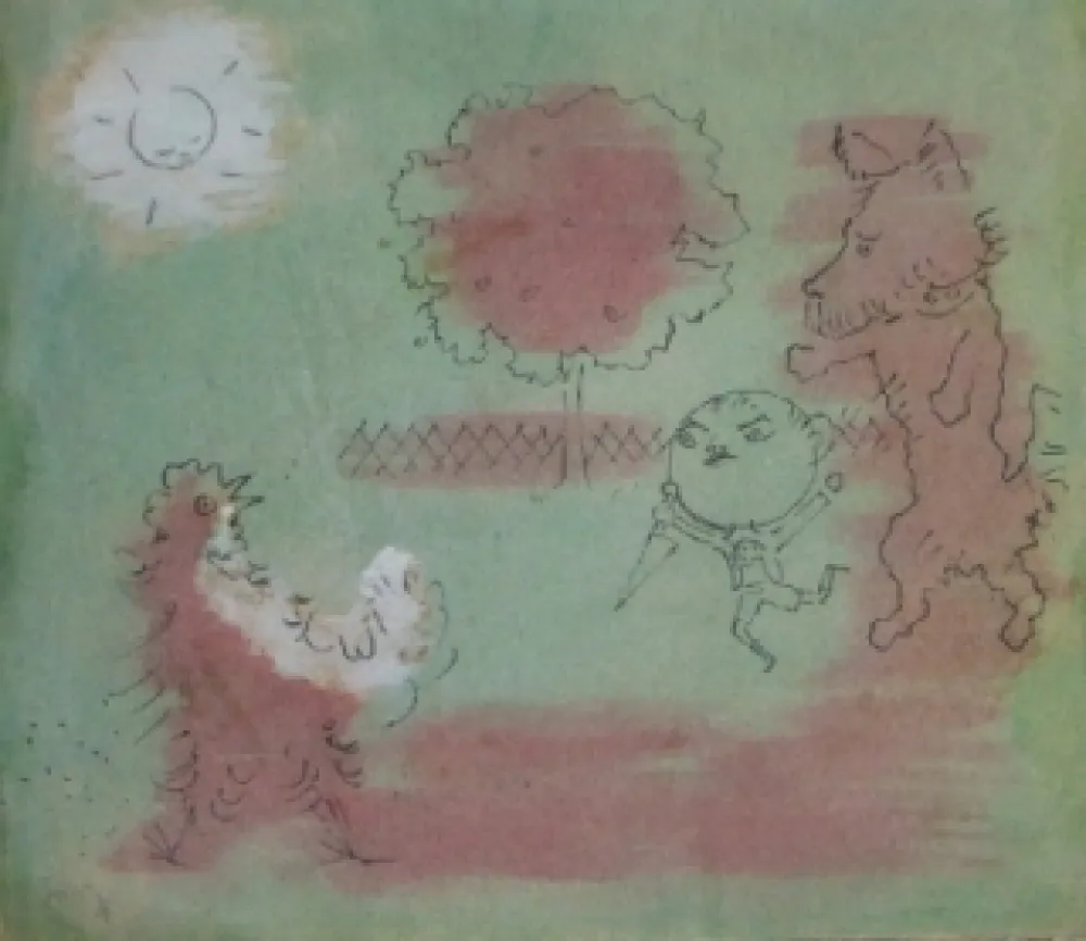 Литография Cocteau - Drôle de ménage