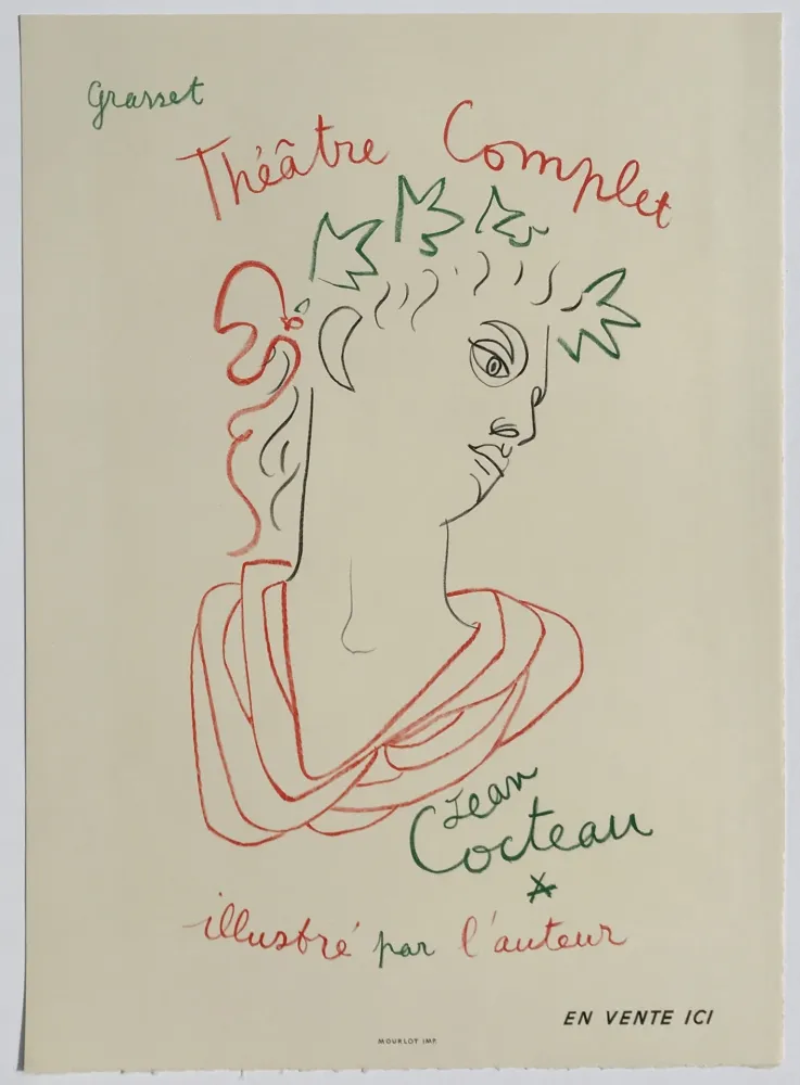 Литография Cocteau - Grasset Theatre Complet