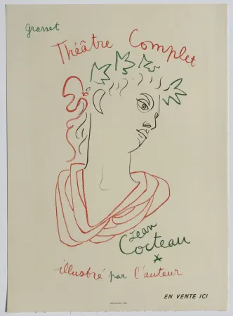 Литография Cocteau - Grasset Theatre Complet