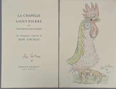 Иллюстрированная Книга Cocteau - La Chapelle Saint-Pierre de Villefranche-sur-Mer, Mourlot 