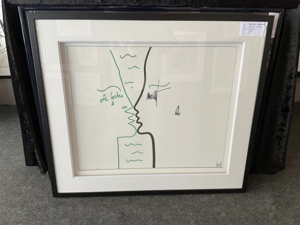 Литография Cocteau - Les lettres