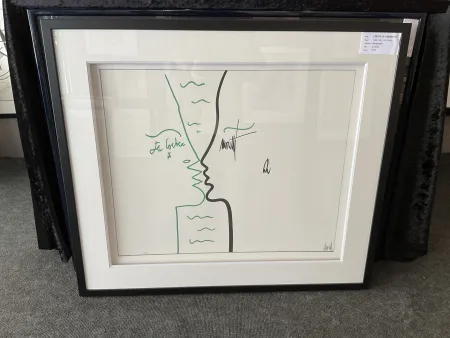 Литография Cocteau - Les lettres