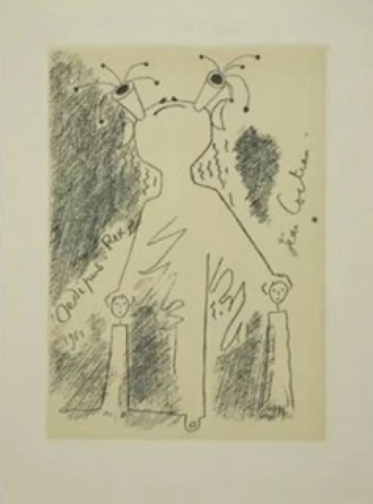 Офорт И Аквитанта Cocteau - Oedipe roi