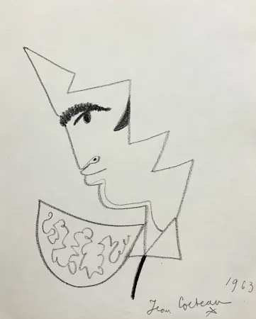 Нет Никаких Технических Cocteau - Profil de Torero. 1963. Dessin 