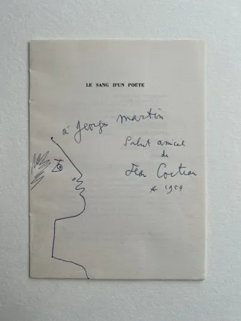 Иллюстрированная Книга Cocteau - Profile with Laurel Wreath, 1959