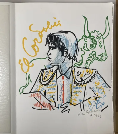 Литография Cocteau - Taureaux